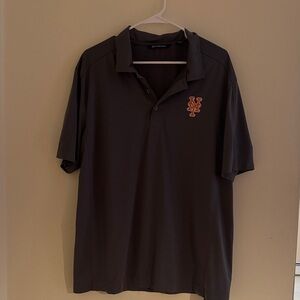 Cutter & Buck NY Mets gray  Polo with Orange Logo size XL